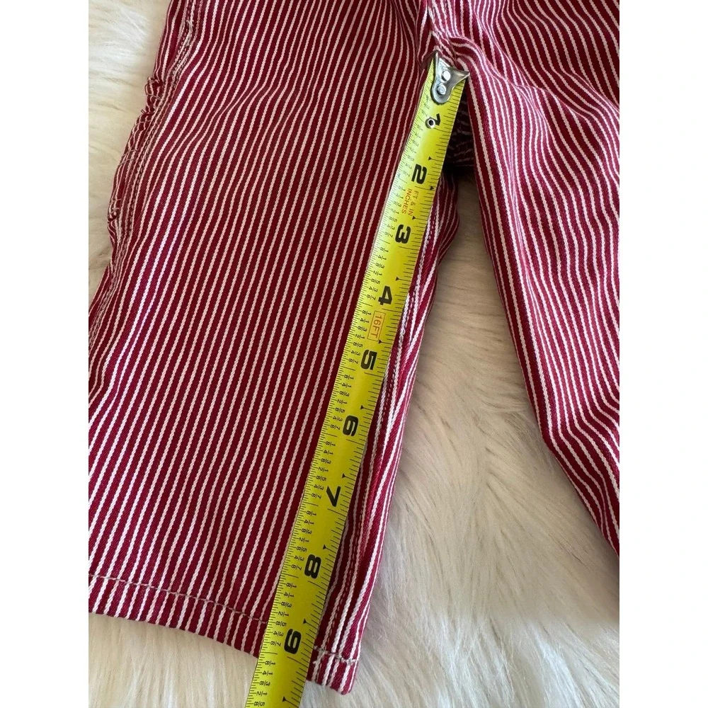Vintage rare Oshkosh red striped‎ pants lined size 18m